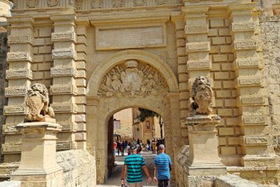 Imposing Mdina Gate